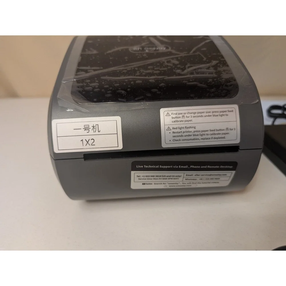 OMEZIZY‎ D520BT Thermal Label Printer 4x6 USB/Bluetooth – Open Box